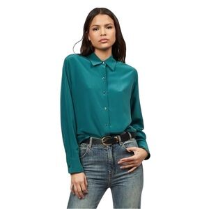 Equipment Women's Essential Silk Shirt Size L